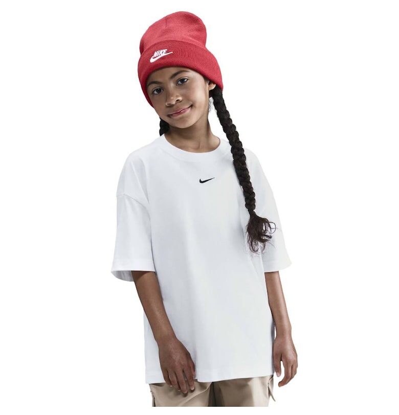 Тениска  Sportswear Овърсайз JR II3576-100 - Момичета - Бял Nike