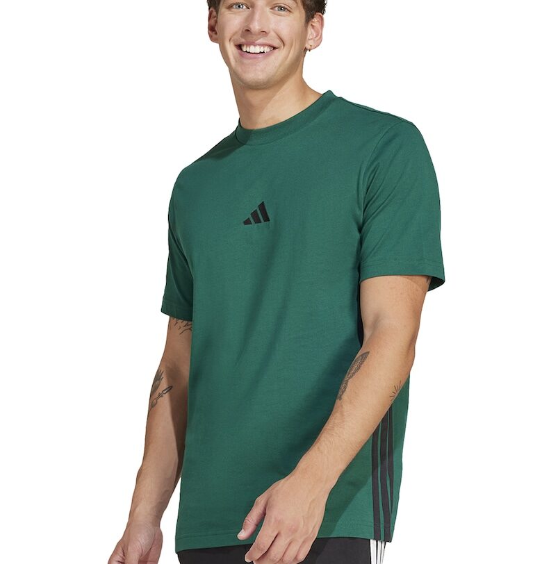 Тениска от памук с овално деколте и лого adidas Sportswear