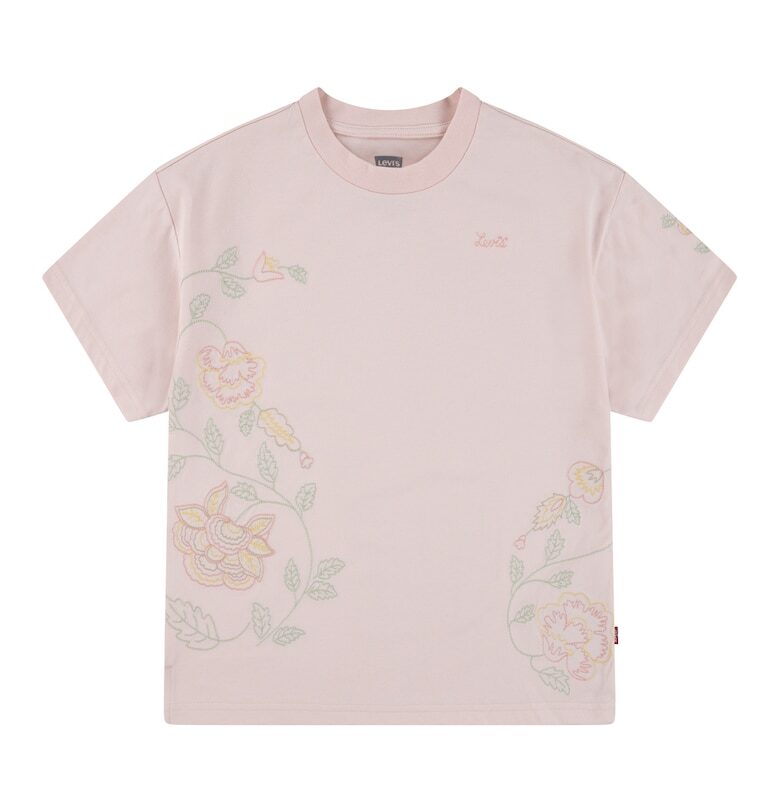 Тениска с овално деколте и бродерии Levis