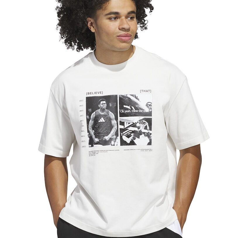 Тениска с овално деколте и графика adidas Performance