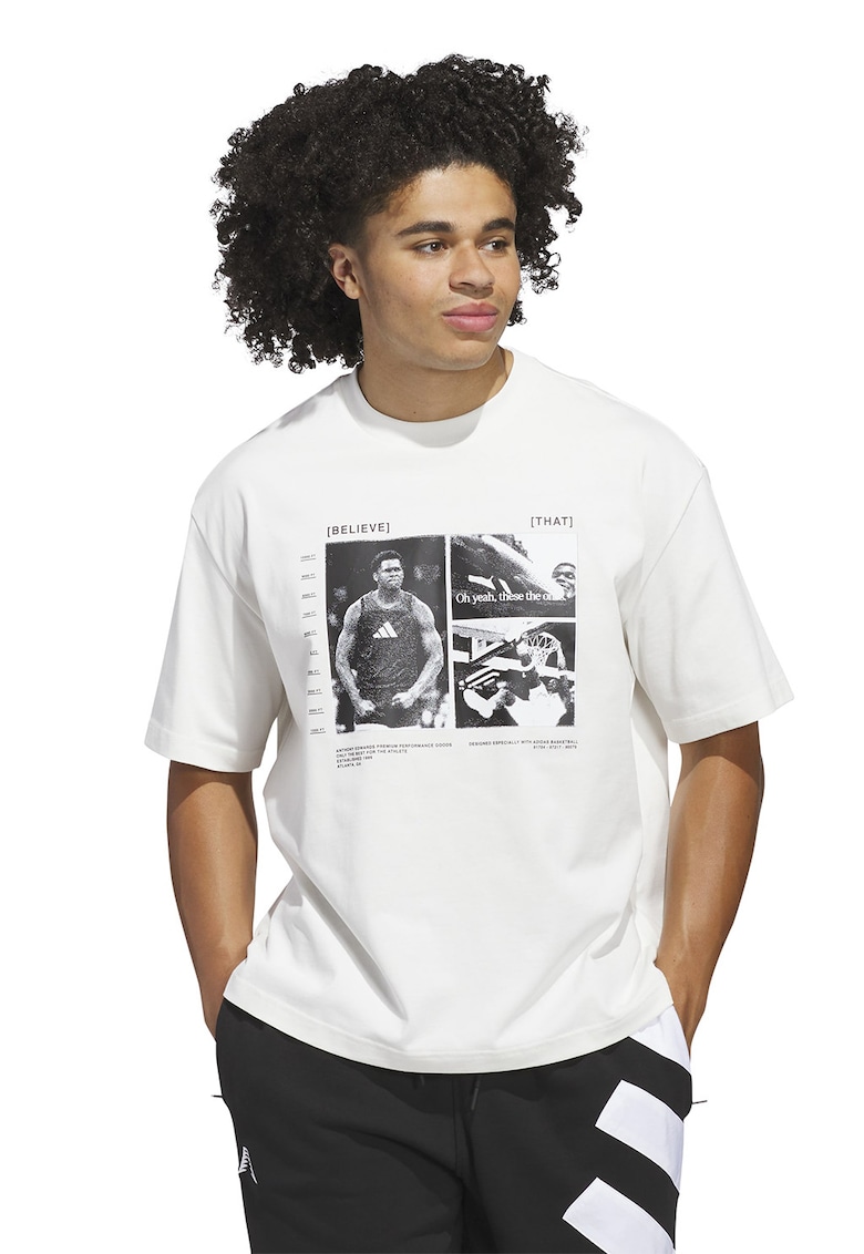 Тениска с овално деколте и графика adidas Performance