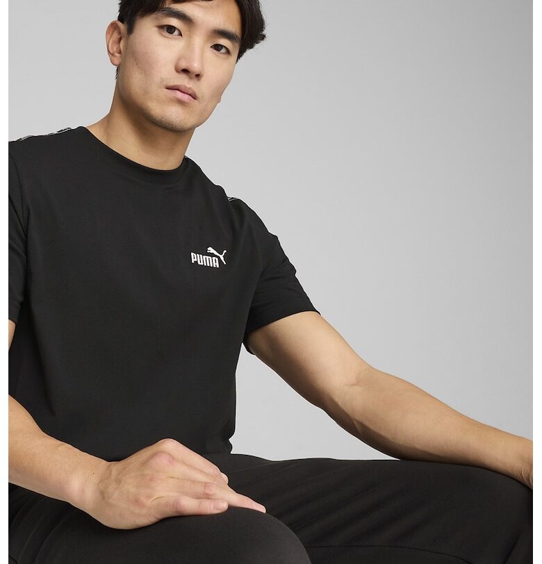 Тениска с овално деколте и лого Puma