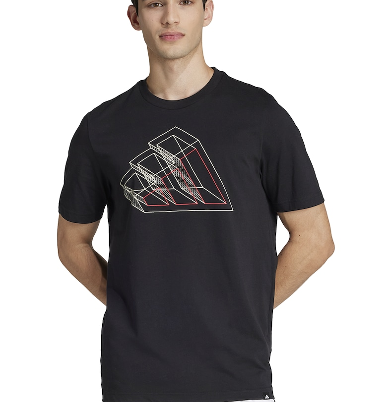 Тениска с овално деколте и принт adidas Sportswear