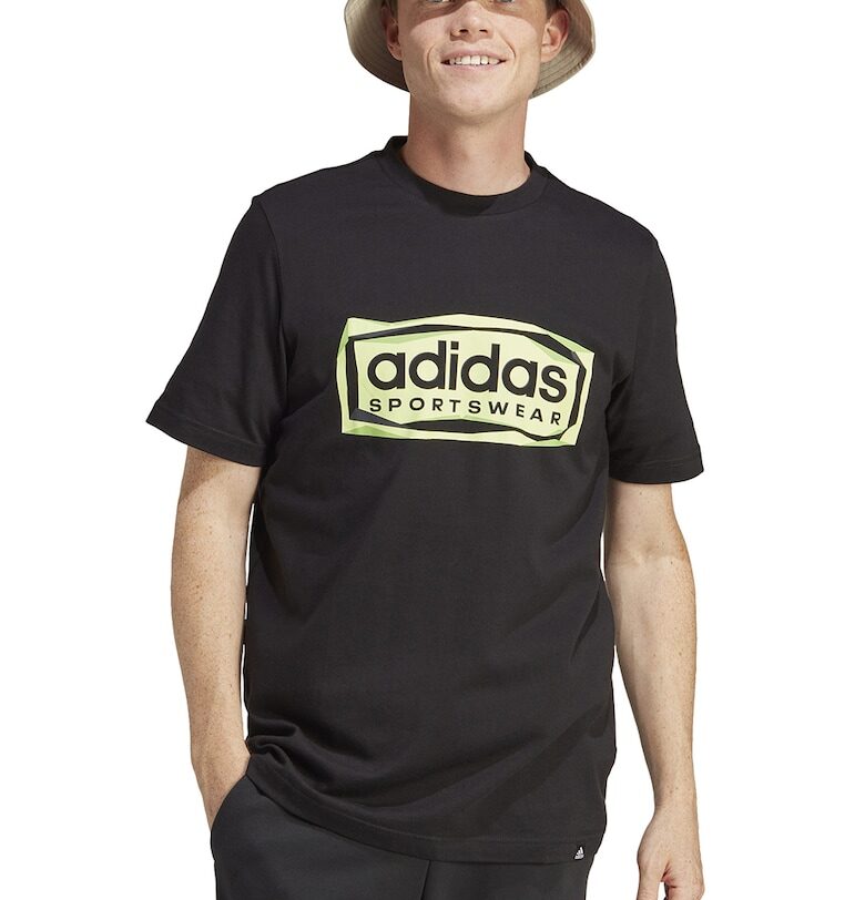 Тениска с овално деколте и щампа adidas Sportswear