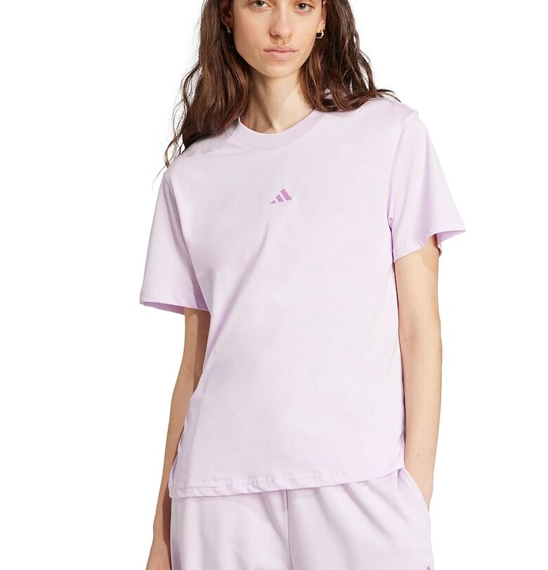 Тениска с овално деколте с лого adidas Sportswear