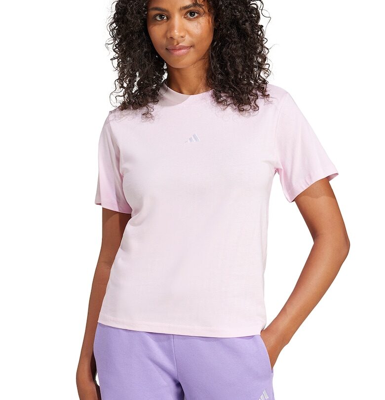 Тениска с овално деколте с лого adidas Sportswear