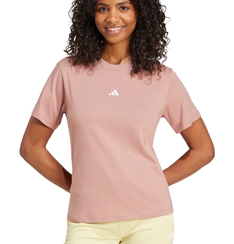 Тениска с овално деколте с лого adidas Sportswear