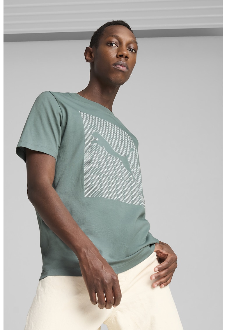 Тениска с памук и лого Puma