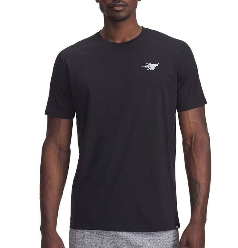 Тениска с памук с шарка на гърба Under Armour