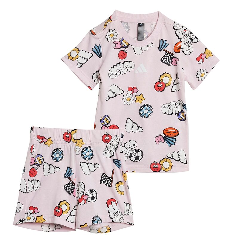 Тениска с принт и шорти - 2 части adidas Sportswear