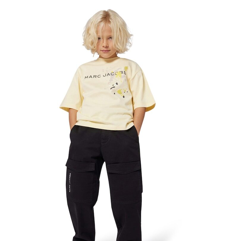 Тениска с шарка и лого Marc Jacobs