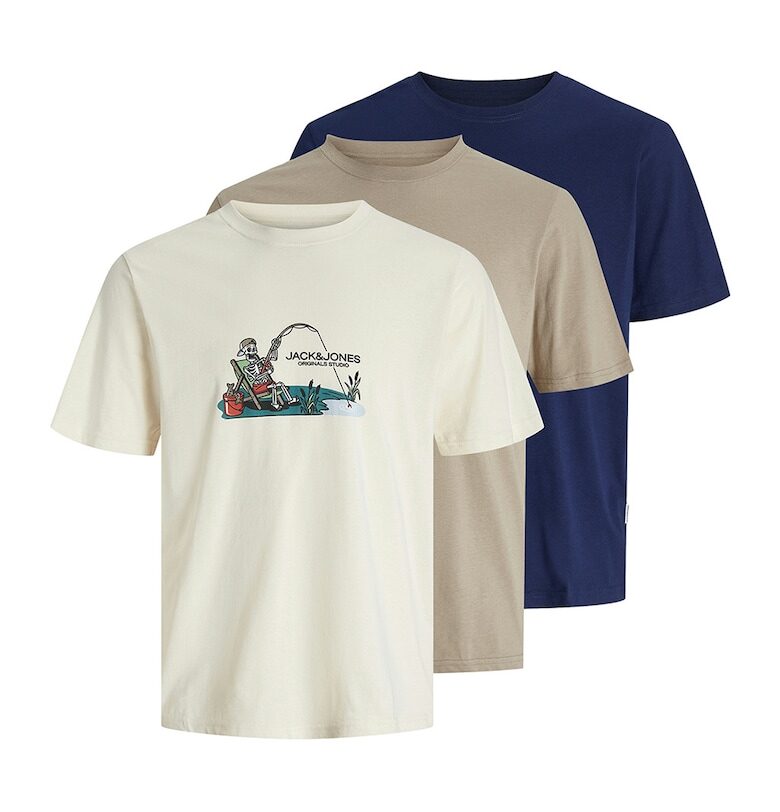 Тениска с принт - 3 части Jack  Jones