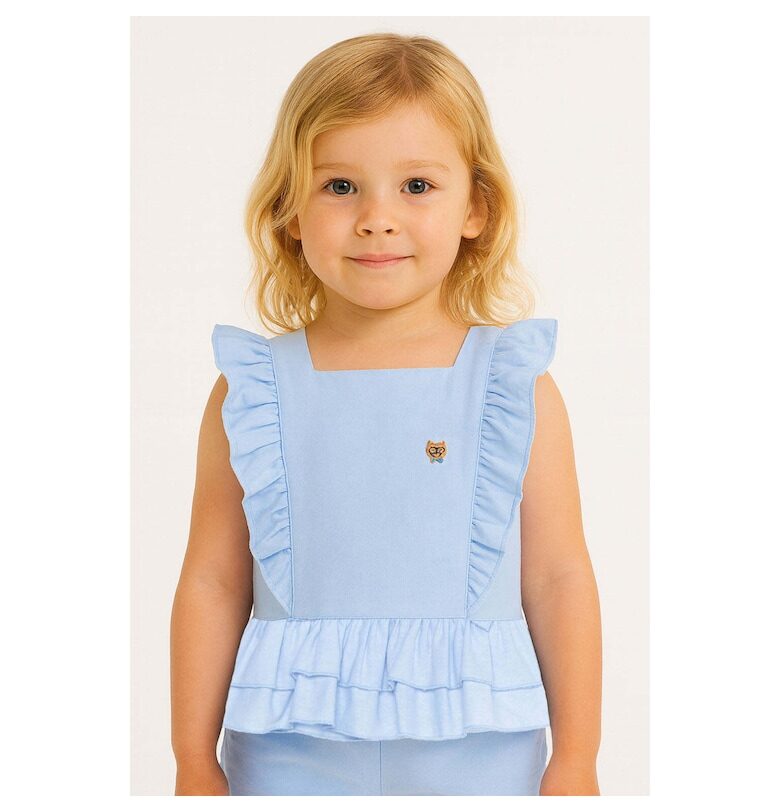 Топ с квадратно деколте и набирания BALOU