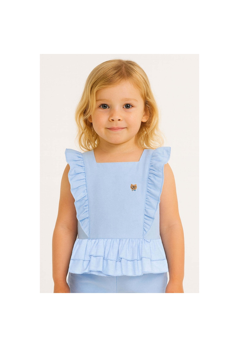 Топ с квадратно деколте и набирания BALOU