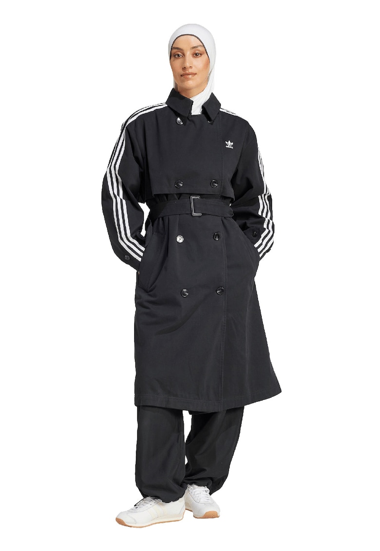 Тренч Adicolor с двуредно закопчаване adidas Originals