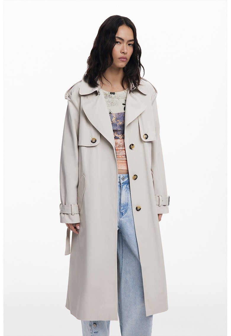 Тренч с набран гръб DESIGUAL