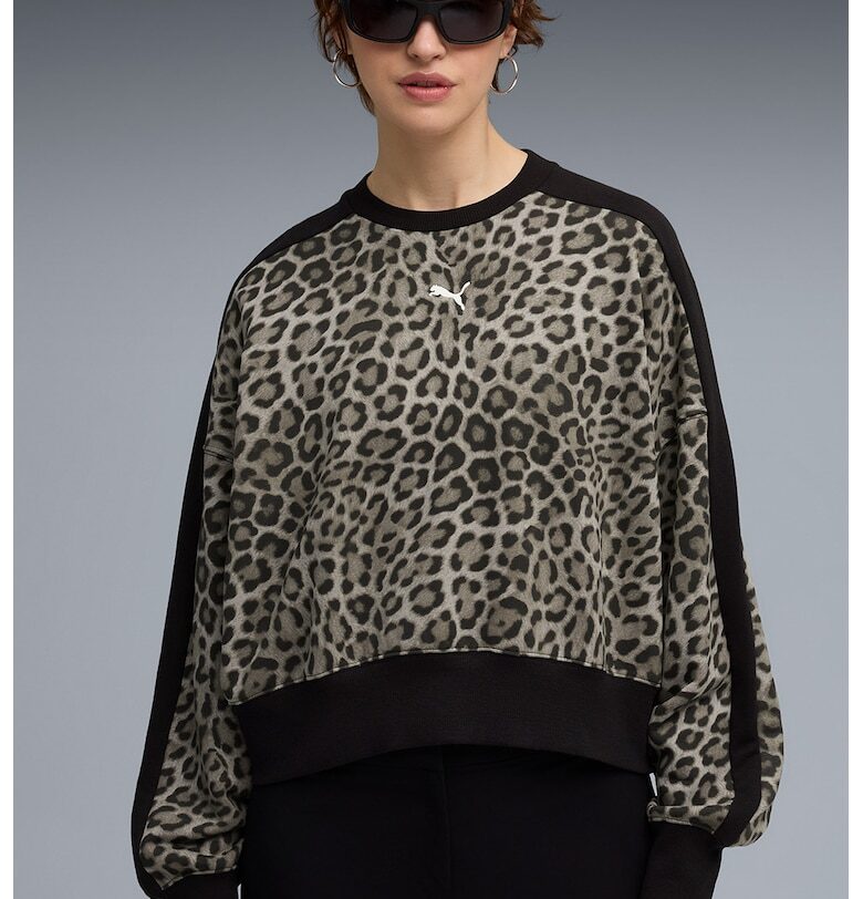 Уголемена блуза с принт Puma