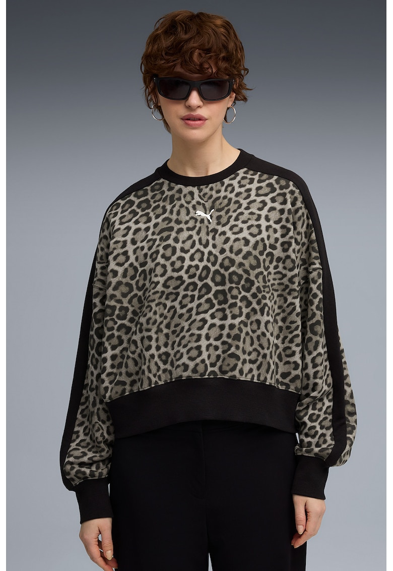 Уголемена блуза с принт Puma