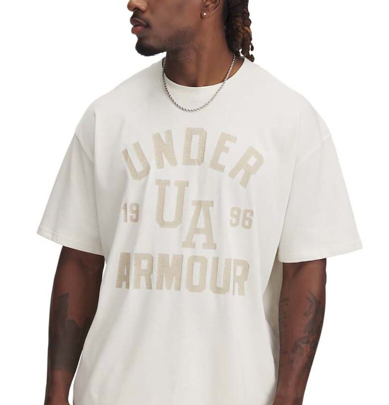 Уголемена тениска с памук с лого Under Armour