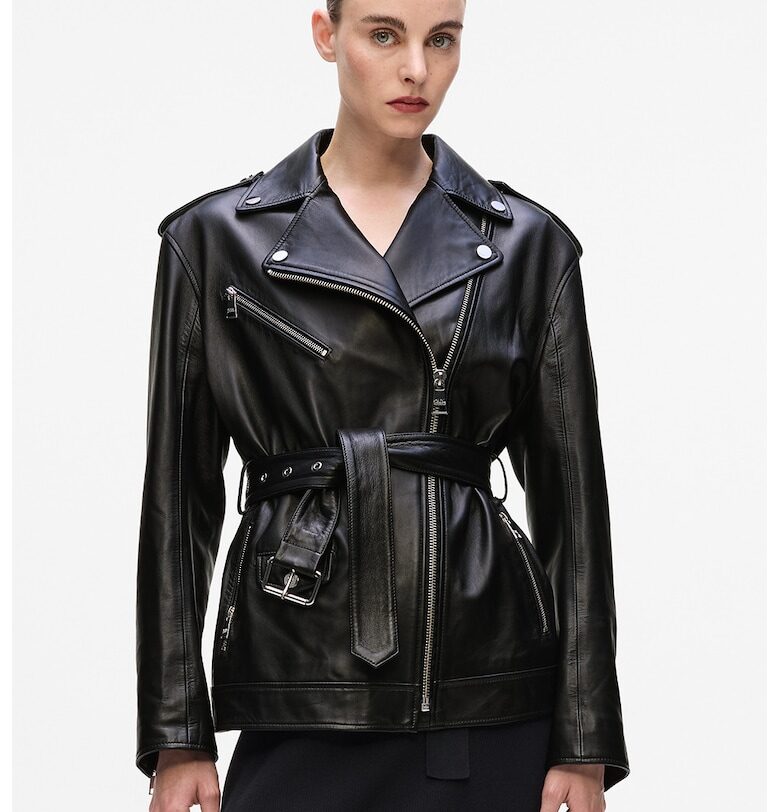 Уголемено кожено яке Karl Lagerfeld