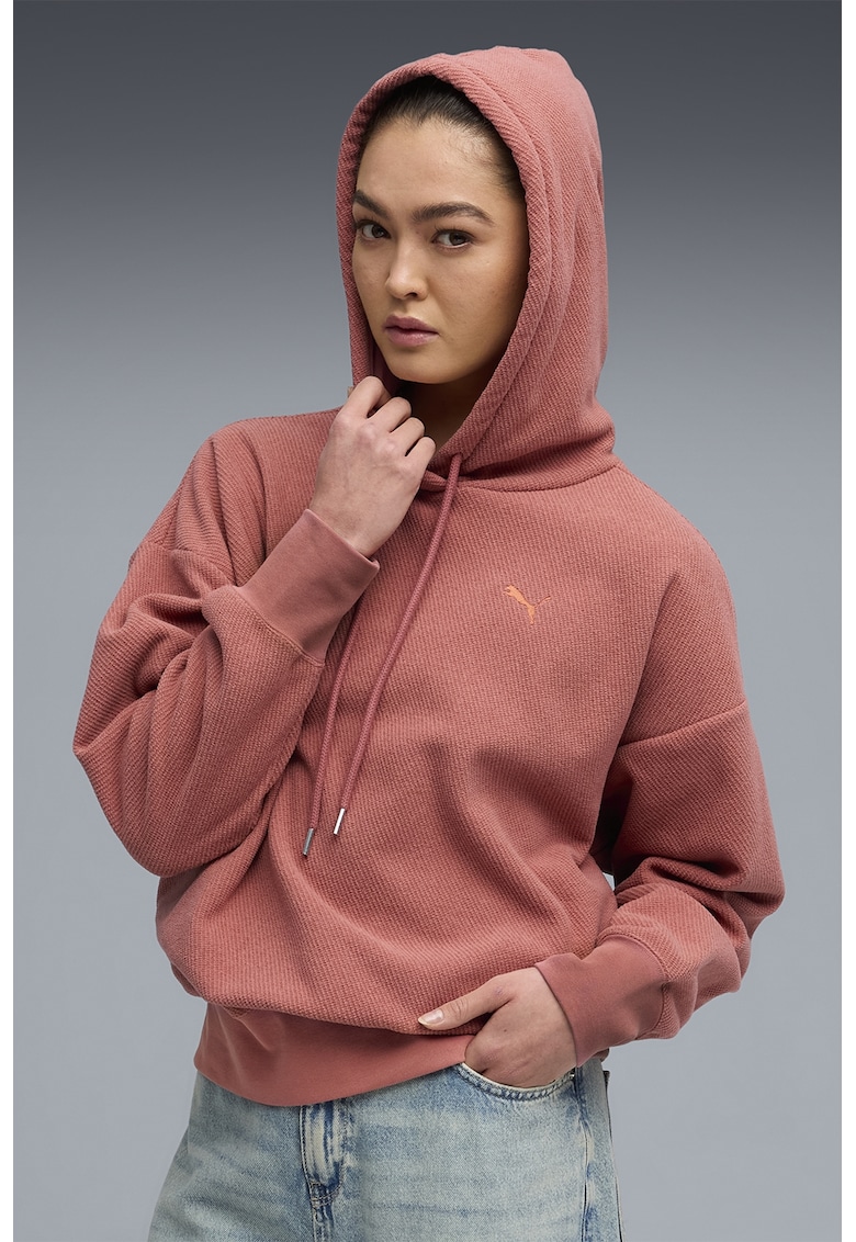 Уголемено худи с бродирано лого Puma