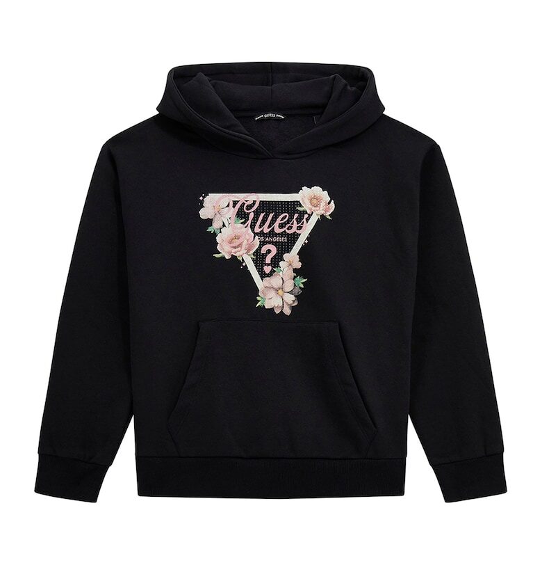 Уголемено худи с декоративни камъни GUESS KIDS