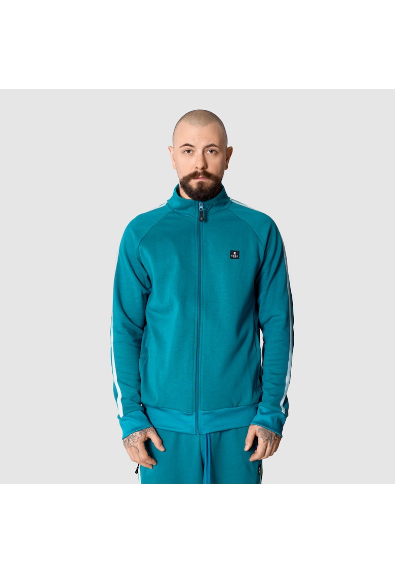 Унисекс суитшърт Crooked с лого и цип PORC