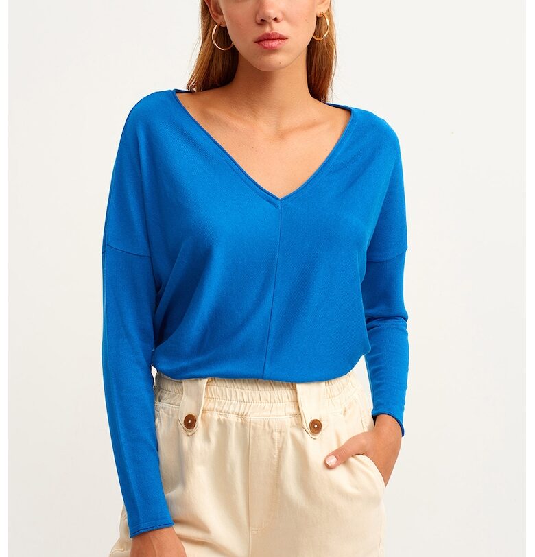 Фино плетена шпиц блуза OXXO