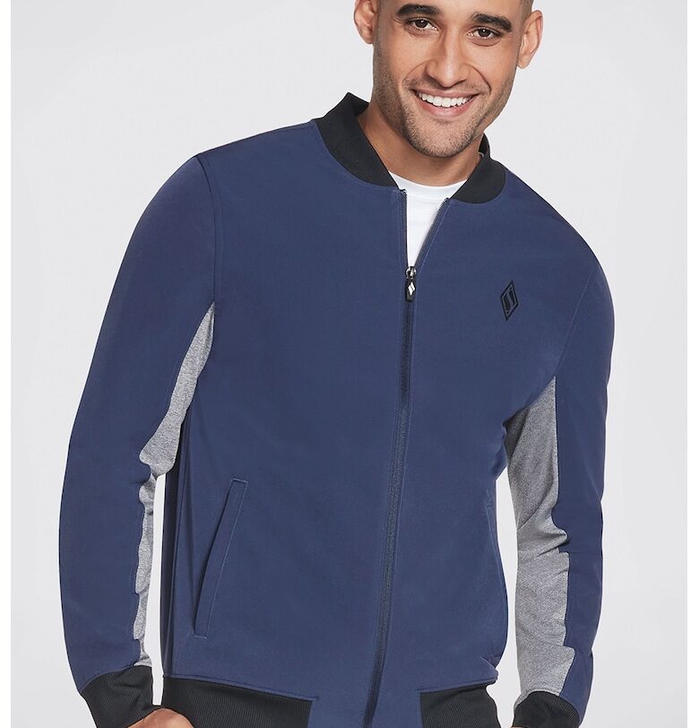 Фитнес суитшърт с цип Skechweave и скосени джобове Skechers