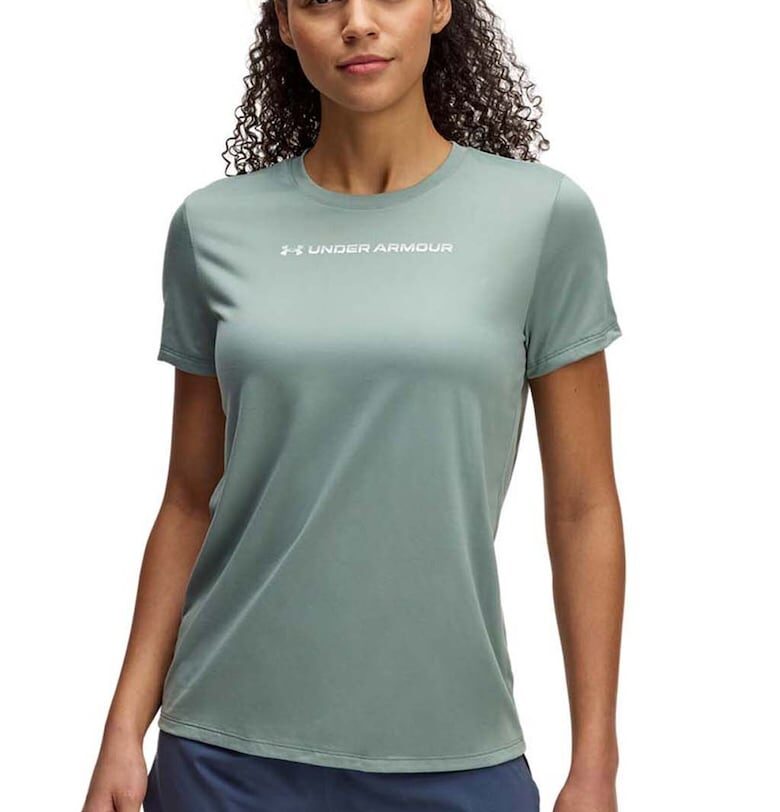 Фитнес тениска с овално деколте и лого Under Armour