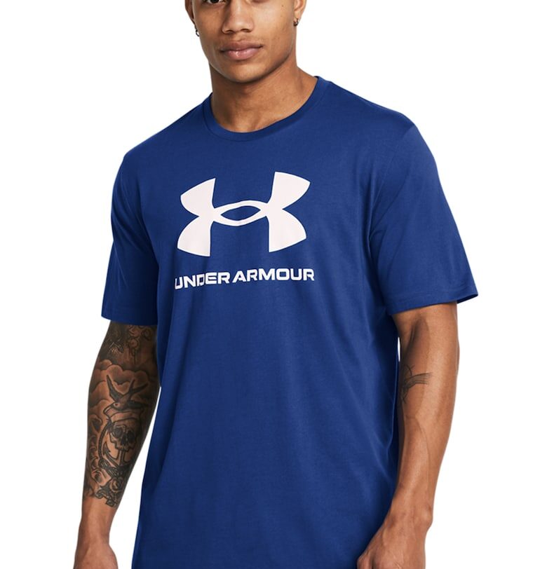 Фитнес тениска с памук с лого Under Armour