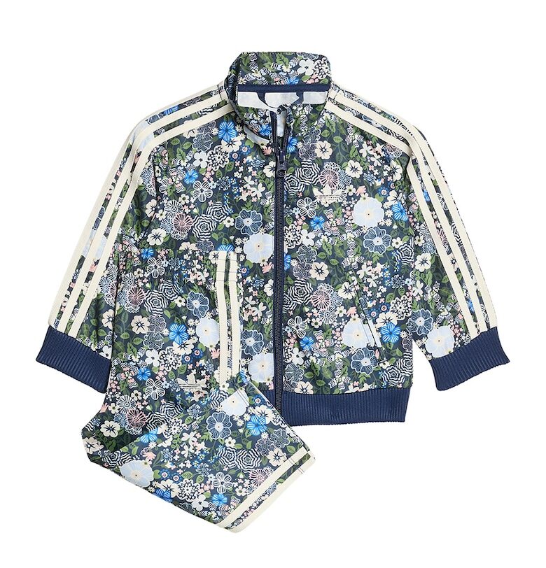 Флорално спортно яке Firebird с цип adidas Originals