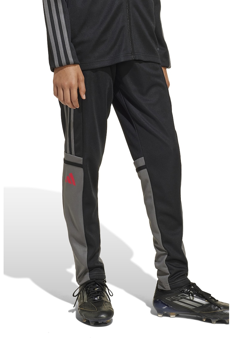 Футболен панталон с цепки на маншетите adidas Performance