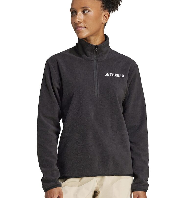 Хайкинг суитшърт с къс цип adidas Performance