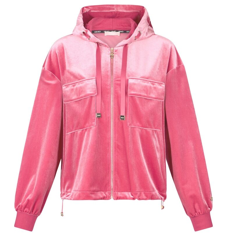 Худи Chenille с цип и джобове Liu Jo