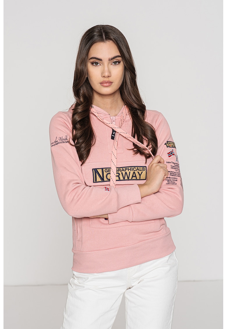 Худи Gymclass с връзка и бродирано лого Geographical Norway