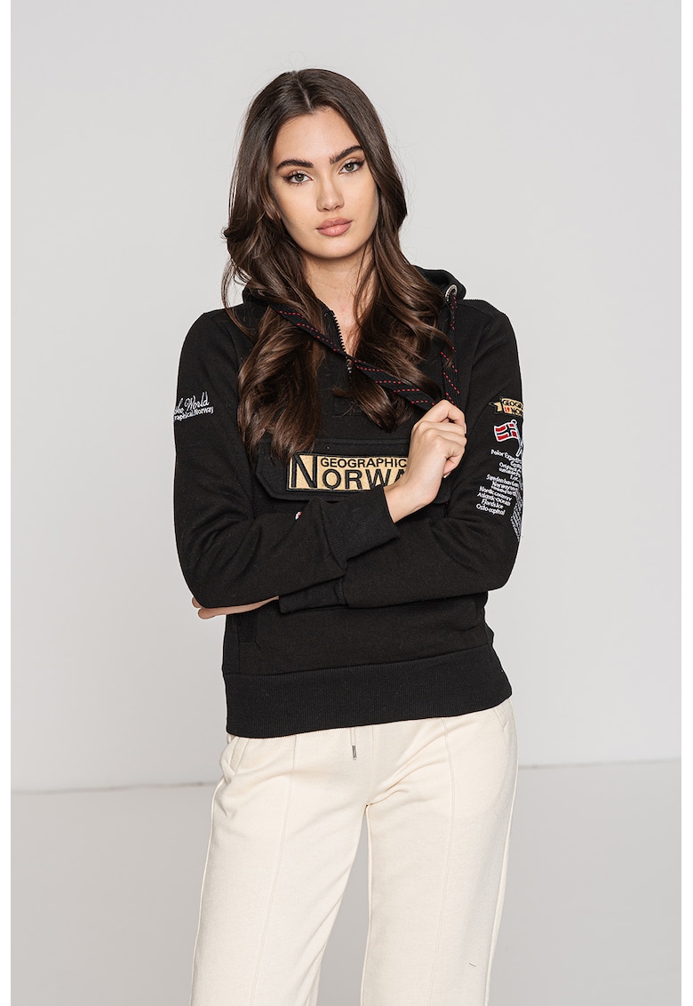 Худи Gymclass с връзка и бродирано лого Geographical Norway