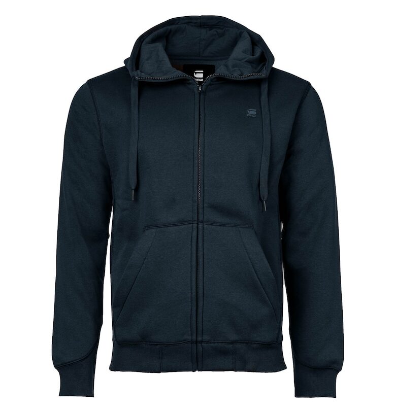 Худи Premium Core с цип и джобове G-STAR