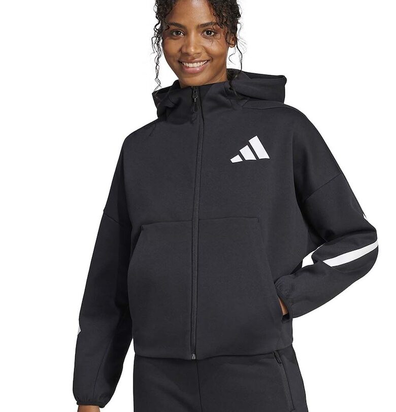 Худи Z.N.E. с паднали ръкави и скосени джобове adidas Sportswear