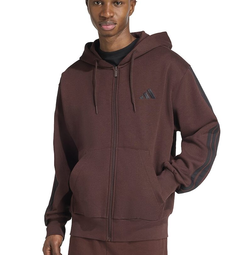 Худи с джобове отпред и цип adidas Sportswear