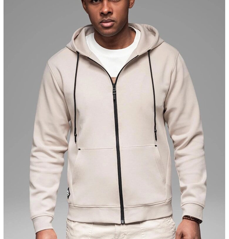 Худи с контрастен цип OMBRE