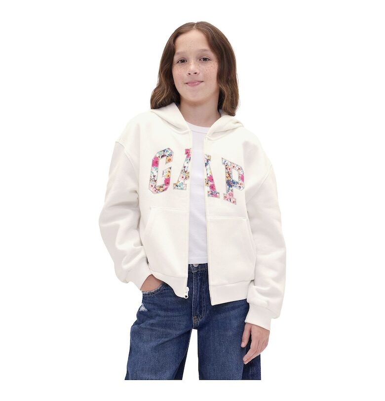 Худи  с лого и цип 82407700 Детско Бяло GAP