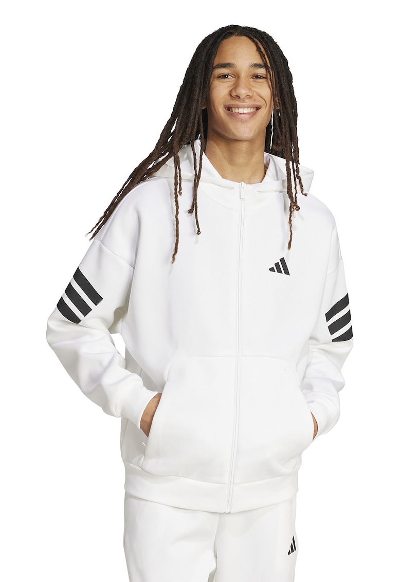 Худи с паднали ръкави и цип adidas Sportswear