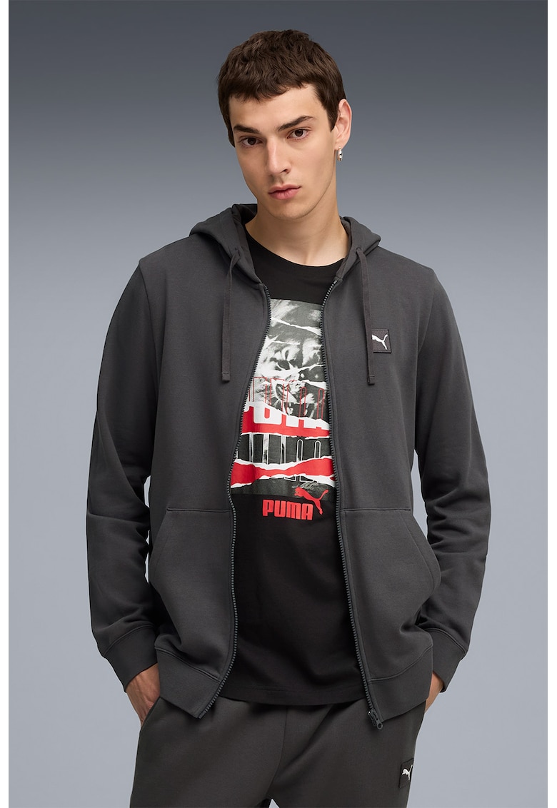 Худи с памук и цип Puma