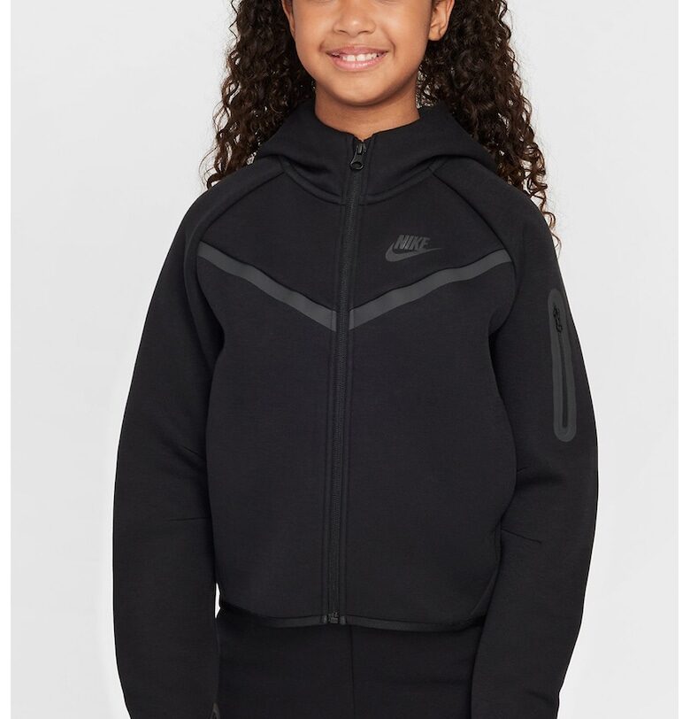 Худи с памук с цип Nike