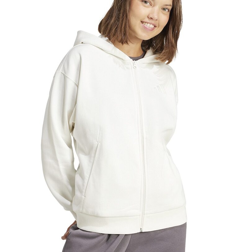 Худи с памук с цип adidas Sportswear