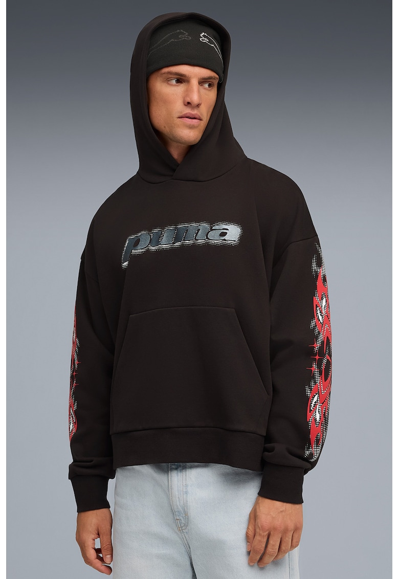 Худи с принт и джоб кенгуру Puma