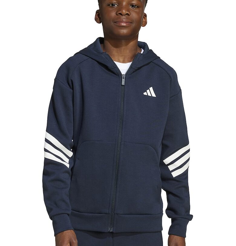 Худи с цип и джобове adidas Sportswear