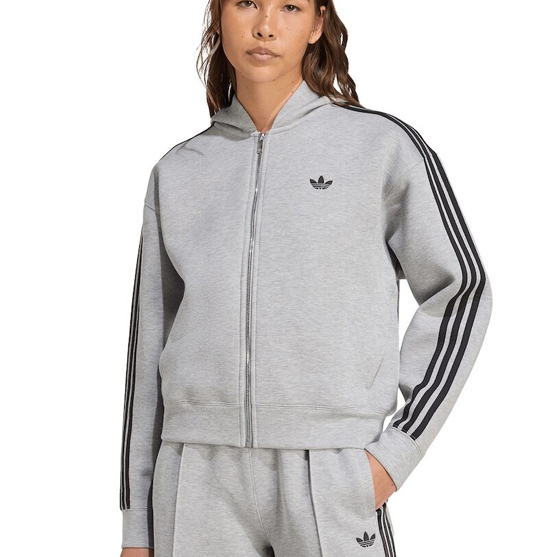 Худи с цип и дълги ръкави adidas Originals