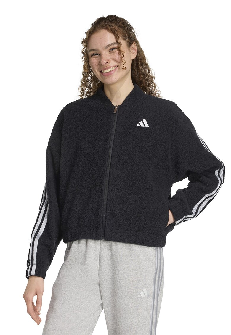 Худи с цип и лого adidas Sportswear
